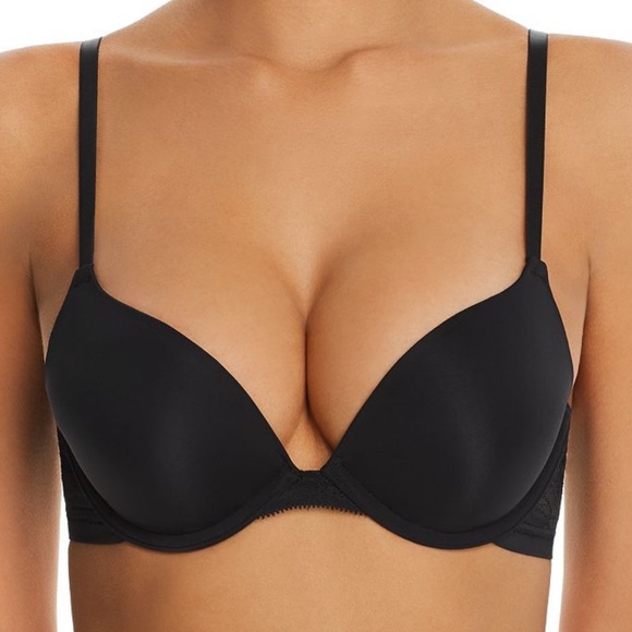 NWT On Gossamer Black Push Up Bra - Picture 1 of 2